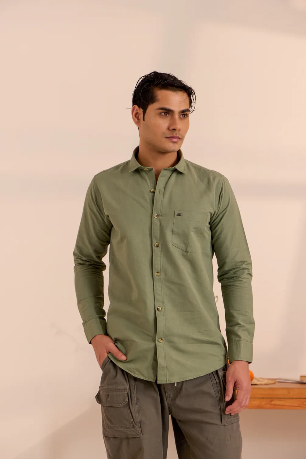 Olive Grove Casual Shirt