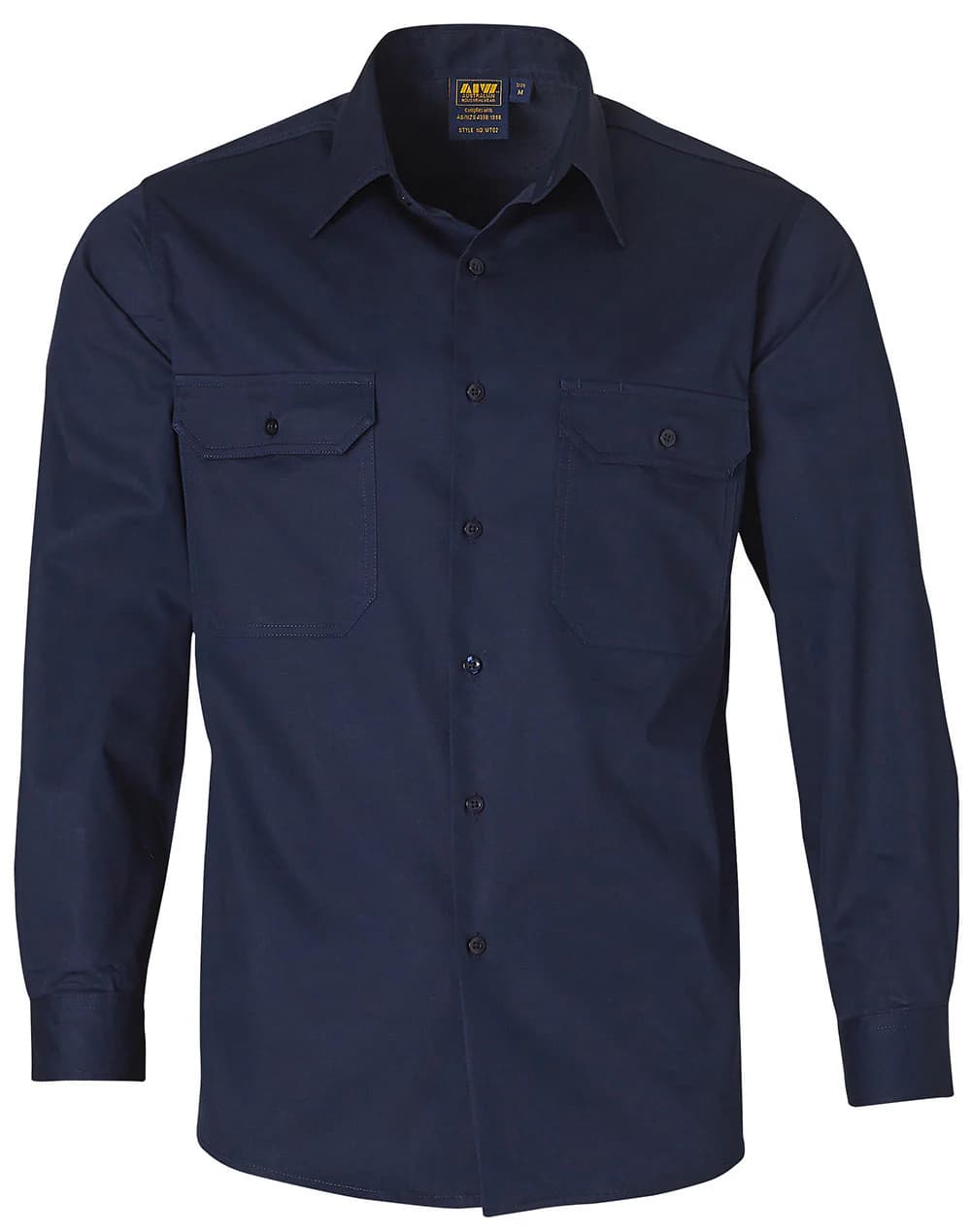 Navy Breeze Cotton Shirt