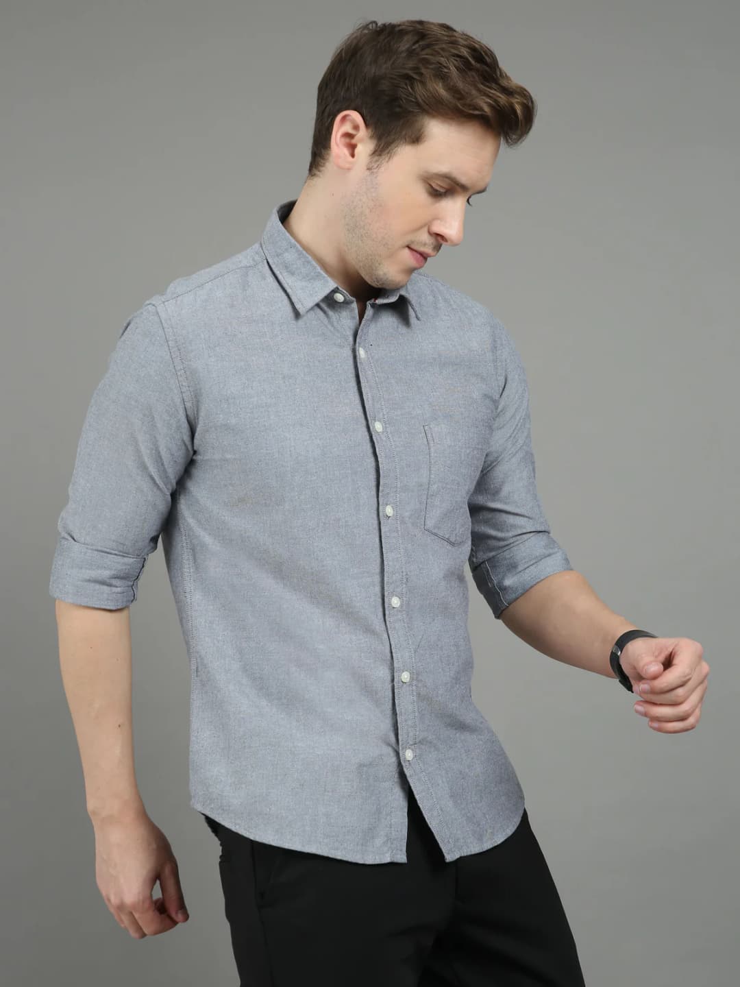 Smoke Grey Casual Fit
