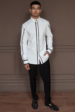 Arctic White Cotton Shirt thumbnail 1