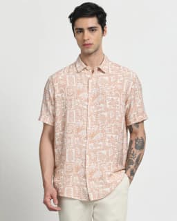 Tropical Leaf Printed Shirt thumbnail 1